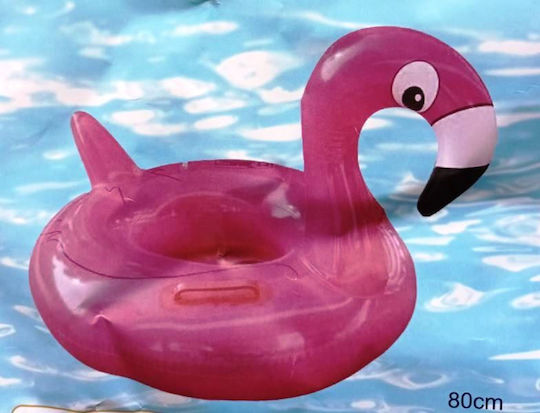 Children's Inflatable Ride On for the Sea Flamingo with Handles Pink