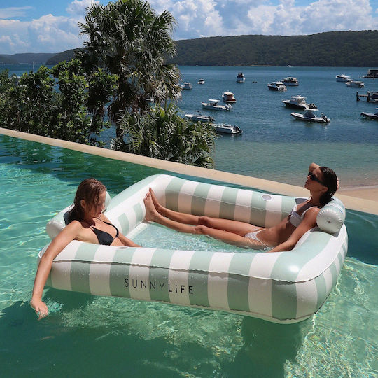 Sunnylife Gonflabil pentru 2 Persoane Vacay Soft Olive
