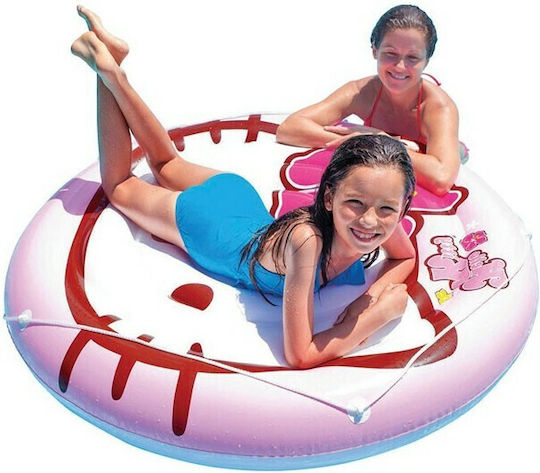 Intex Παιδικό Φουσκωτό Στρώμα Θαλάσσης Ροζ 137x137cm