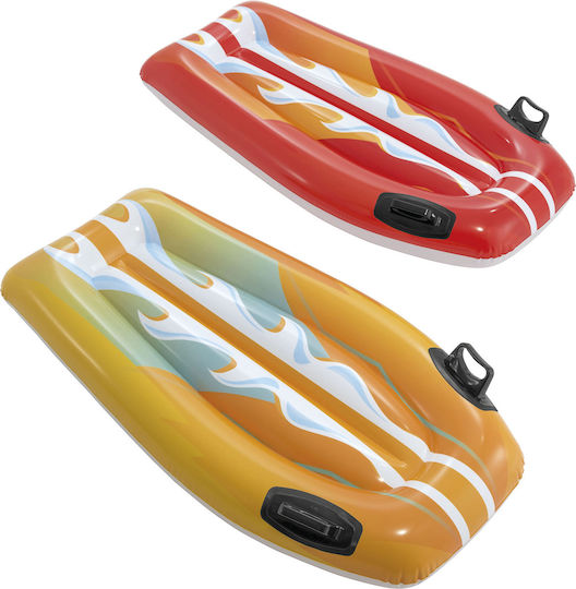 Intex Joy Rider Kid's Inflatable Pool Mattress with Handles Orange 112x62cm