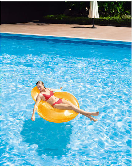 Intex Pillowback Lounges Φουσκωτή Πολυθρόνα Γαλάζια