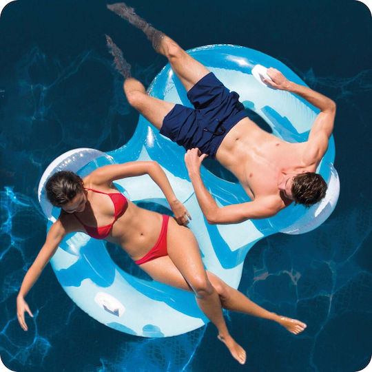 Intex Kid's Inflatable Sea Mattress for 2 People with Handles Turquoise 198x117cm