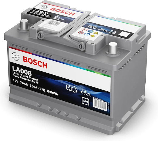 Bosch Batterie Auto mit Kapazität 70Ah und CCA 760A