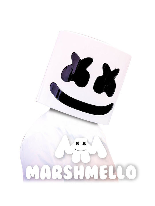Αποκριάτικη Μάσκα Προσώπου Latex Marshmello