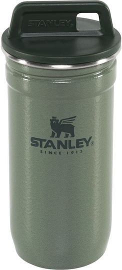 Stanley The Pre-Party Pahar pentru Camping Set de 4 pahare și sticlă termos de culoare kaki