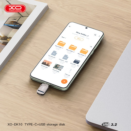 XO DK10 16GB USB 2.0 Stick mit Verbindung USB-C & USB-A