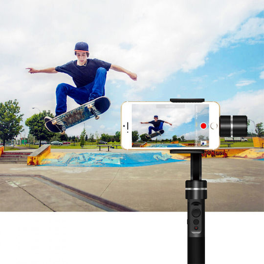 FeiyuTech SPG Gimbal за мобилни телефони с 3-осов стабилизатор и 8 часа работа Черен