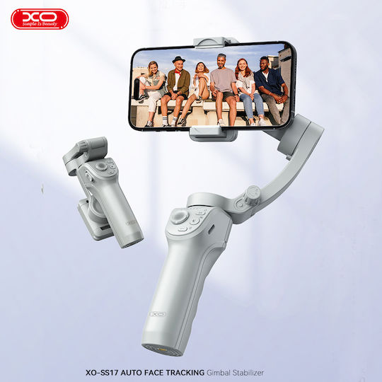 XO Ss17 Gimbal Κινητού με Σταθεροποιητή 3 Αξόνων και 8 ώρες λειτουργίας Λευκό