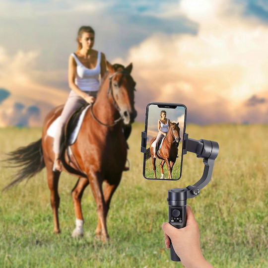 Techsuit Gimbal Κινητού Μαύρο