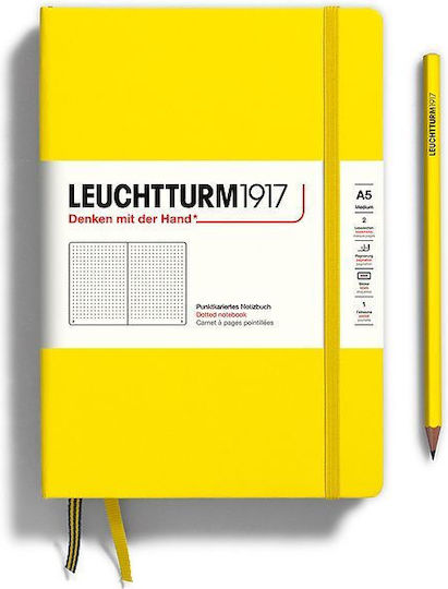 Leuchtturm1917 Carnet A5 cu Puncte Galben