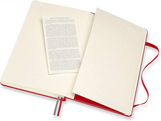 Moleskine Μπλοκ Σημειώσεων Bullet 400 Φύλλων με Λευκές Σελίδες με Σκληρό Εξώφυλλο Κόκκινο