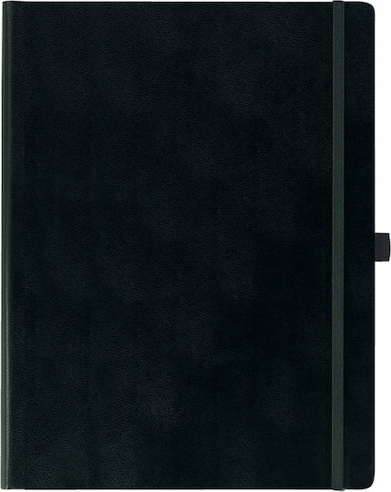 THeofylaktos Ivory Notebook with Blank Pages Black