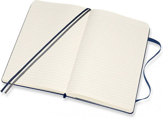 Moleskine Класическа Колекция Бележник Булет Журнал 400 Листа На Райета с Твърда Корицa Син