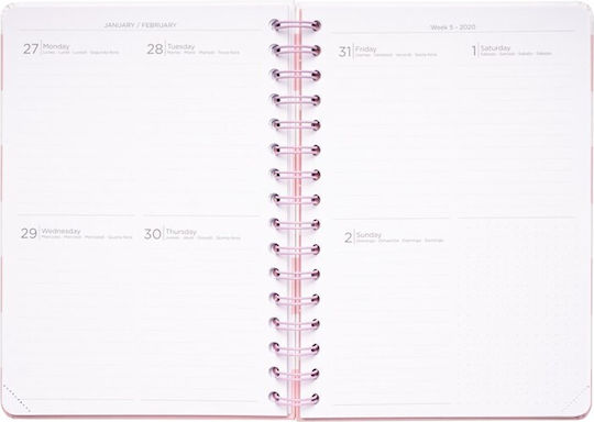 Pusheen Notizbuch Spirale A5 Rosa