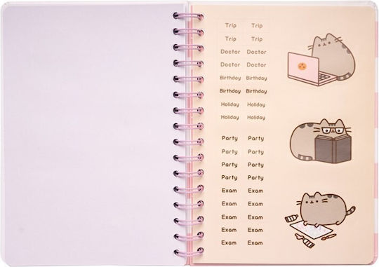 Pusheen Notizbuch Spirale A5 Rosa