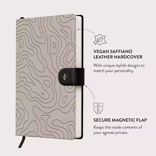 Burga Notizbuch A5 Geregelt Beige