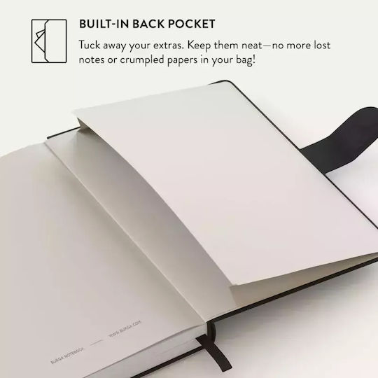 Burga Notizbuch A5 Geregelt Schwarz