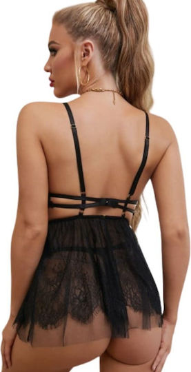 Zoli Σετ Sexy Babydoll Μαύρο