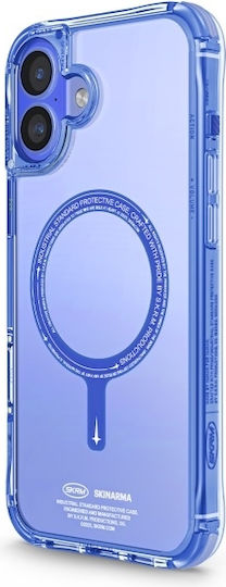 Skinarma Umschlag Rückseite Silikon / Kunststoff Blau (iPhone 16 Plus)