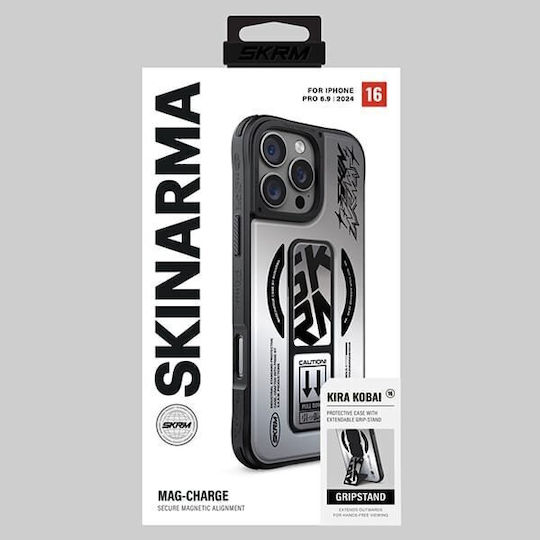 Skinarma Задна корица Пластмаса Сребрист (iPhone 16 Pro)