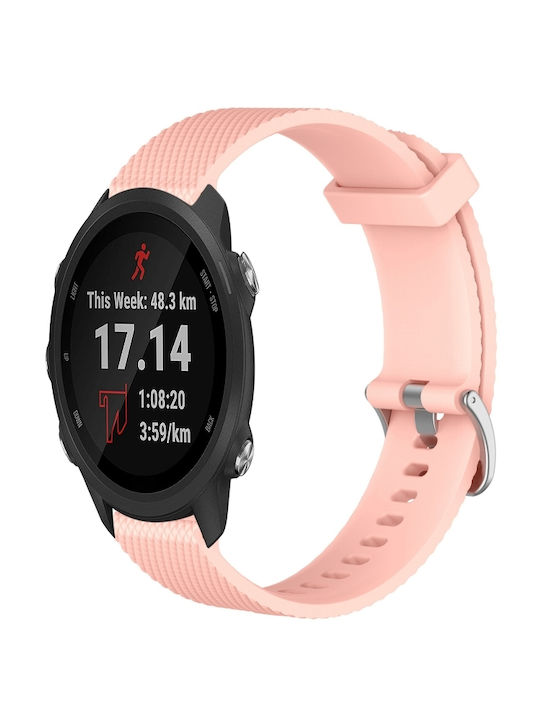 Garmin Forerunner 645 Music 20mm Diamond Textured Silicone Band Pink