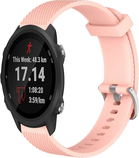 Garmin Forerunner 645 Music 20mm Diamond Textured Silicone Band Pink
