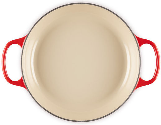 Le Creuset Cerise Ρηχή Κατσαρόλα από Μαντέμι 3.5lt / 30cm