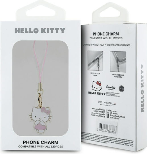 Șnur de Telefon Hello Kitty Hkcpmkp Charm Roz Drăguț Kitty