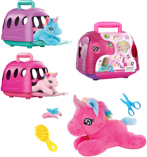 Plush Unicorn with house and care accessories 14 cm