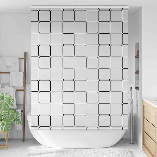 vidaXL Stoff Duschvorhang Walze 160x240cm