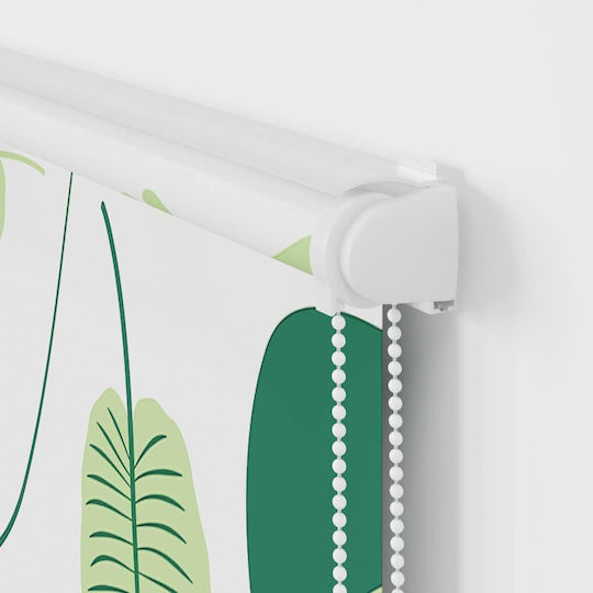 Vidaxl Shower Curtain Roll Cassette 90x240cm Fabric Width 86cm Green