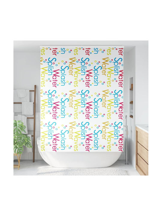 Vidaxl Shower Curtain Roll Cassette 150x240 cm Fabric Width 146 cm Multicolored