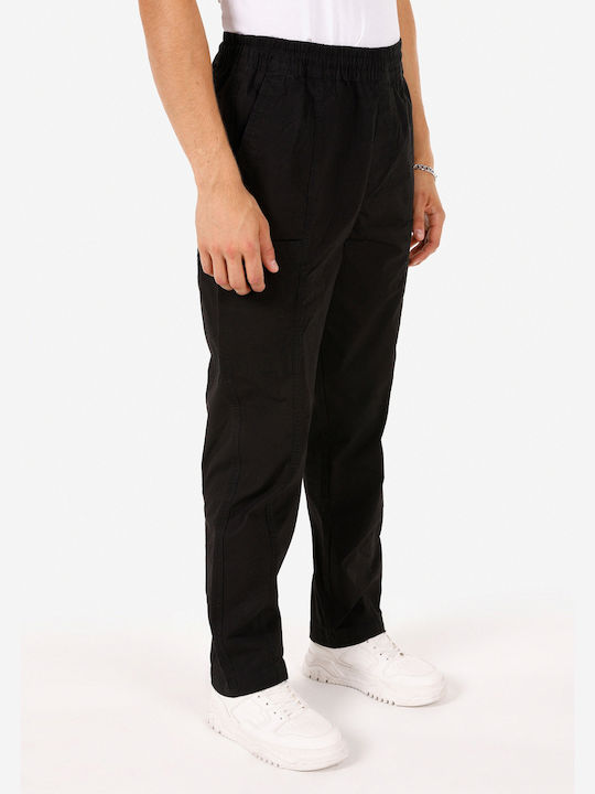 Παντελόνι Ελαστικό σε Relaxed Εφαρμογή Black