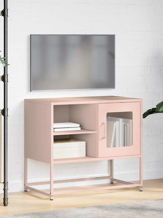 Έπιπλο Τηλεόρασης Μεταλλικό Ροζ Μ68xΠ39xΥ60.5cm