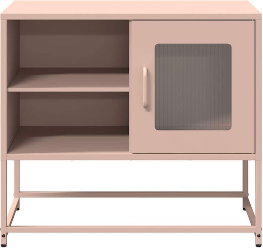 Metal TV Stand Pink 68x39x60.5cm
