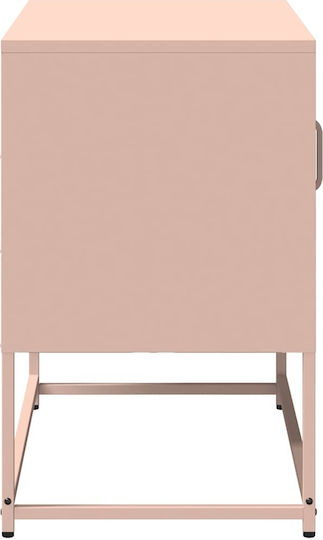 Metal TV Stand Pink 68x39x60.5cm