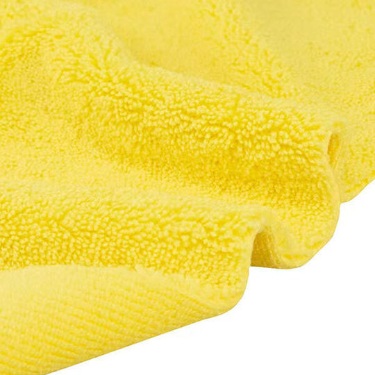 Cloths Microfiber Cleaning Car 380gsm Yellow 40x40cm 5pcs