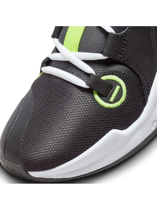 Air Zoom Crossover 2 Kids Sports Shoes Basketball with Laces Black