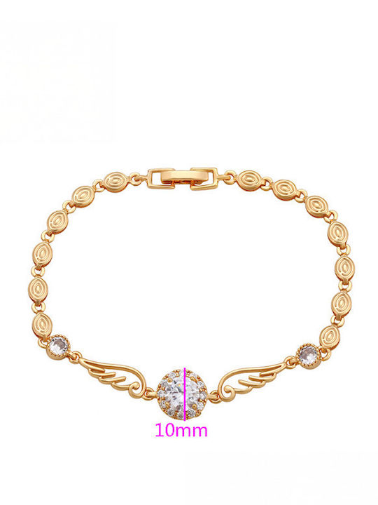 Chrysothemiss Bracelet made of Gold 8K with Zircon