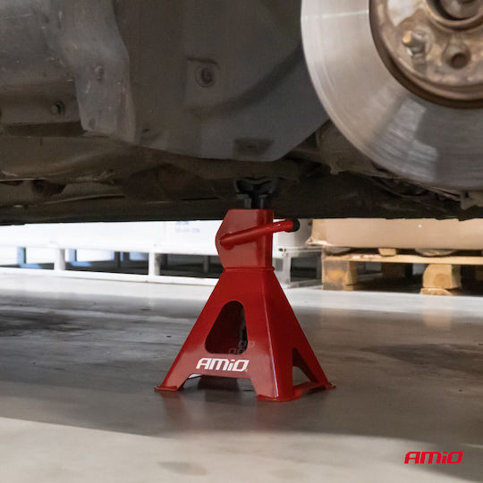 AMiO Set Car Support Stands for Vehicles with Maximum Lifting Capacity Up to 2 Tons