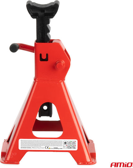 AMiO Set Car Support Stands for Vehicles with Maximum Lifting Capacity Up to 2 Tons
