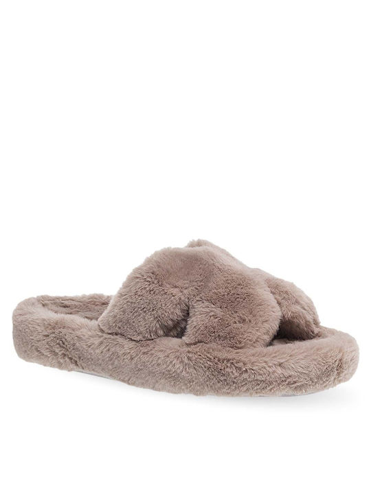 Parex Winter Women's Slippers in Brown color