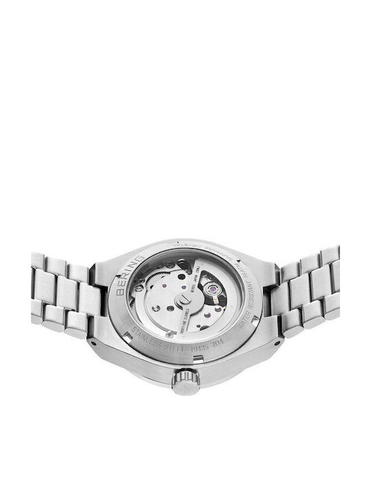 Bering Time Crystals Women's Watch Automatic with Silver Metal Bracelet