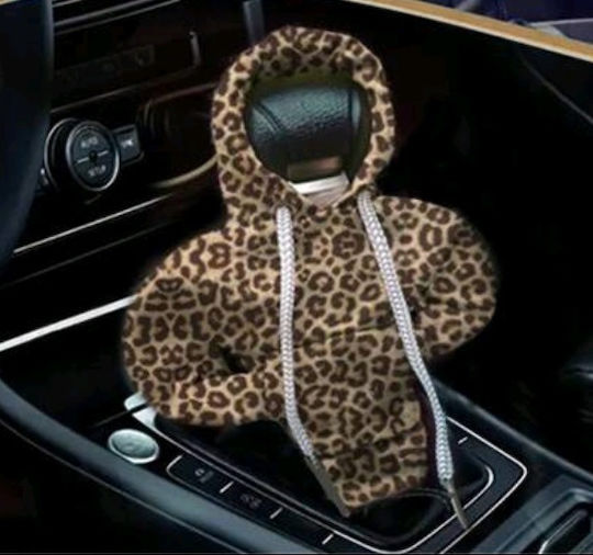 Leopard Hood Gear Shift Knob Cover Sweatshirt 13x10cm Tatu Moyo
