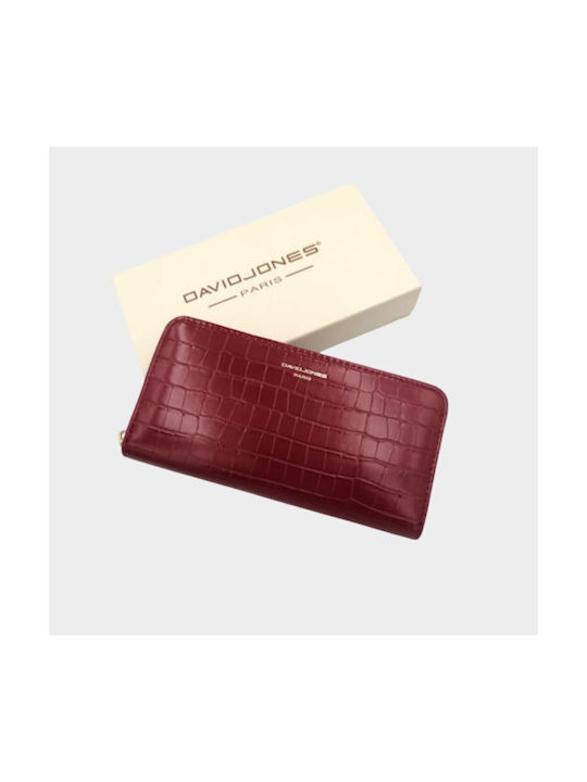 David Jones Large Women's Wallet Cards Burgundy