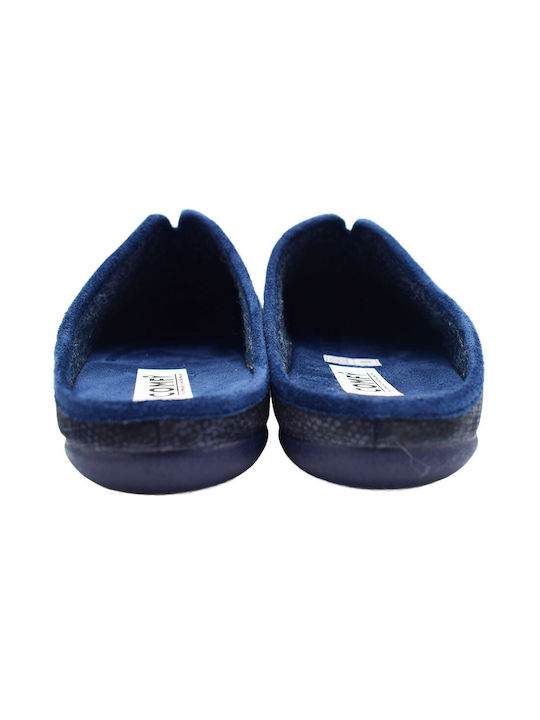 Comfy Anatomic Men's Printed Slippers Blue