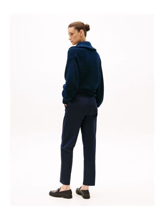 Damen Chino Hose in Schlanker Passform Dark Night Navy