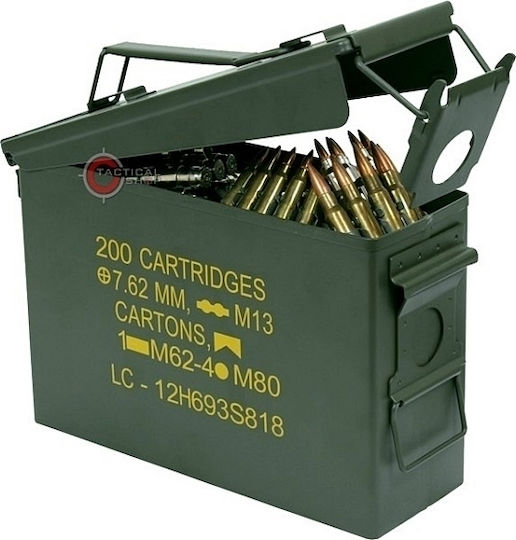 Mil-Tec Cartridges Metallic Βox Μεταλλικό Κουτί Φυσιγγίων Cal .30