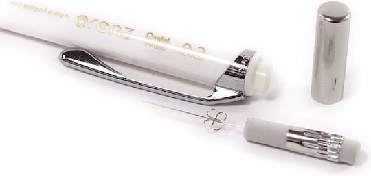 Pentel Orenz Μηχανικό Μολύβι Σχεδίου Πλαστικό 0.2mm 16τμχ Λευκό