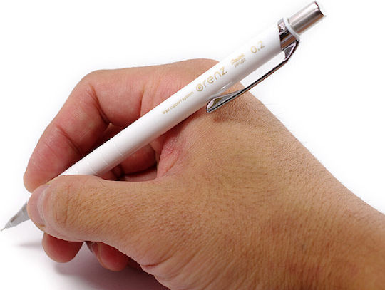 Pentel Orenz Μηχανικό Μολύβι Σχεδίου Πλαστικό 0.2mm 16τμχ Λευκό